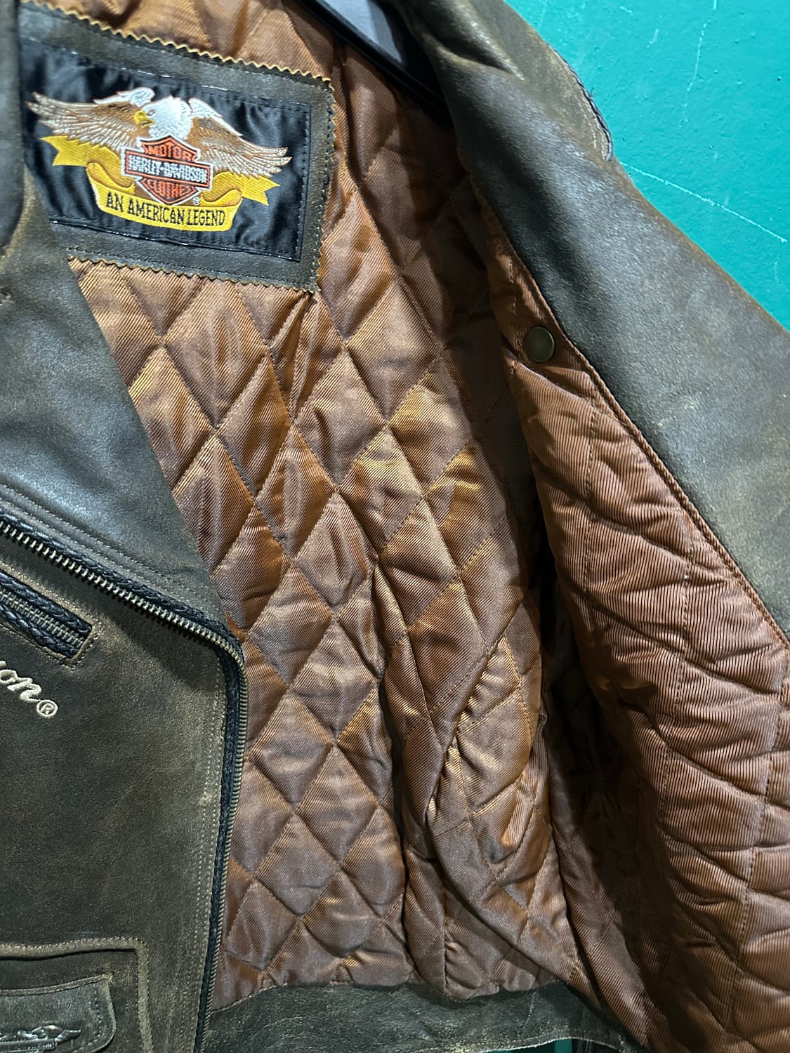 할리데이비슨 브라운 라이더자켓 95-100 상품이미지4