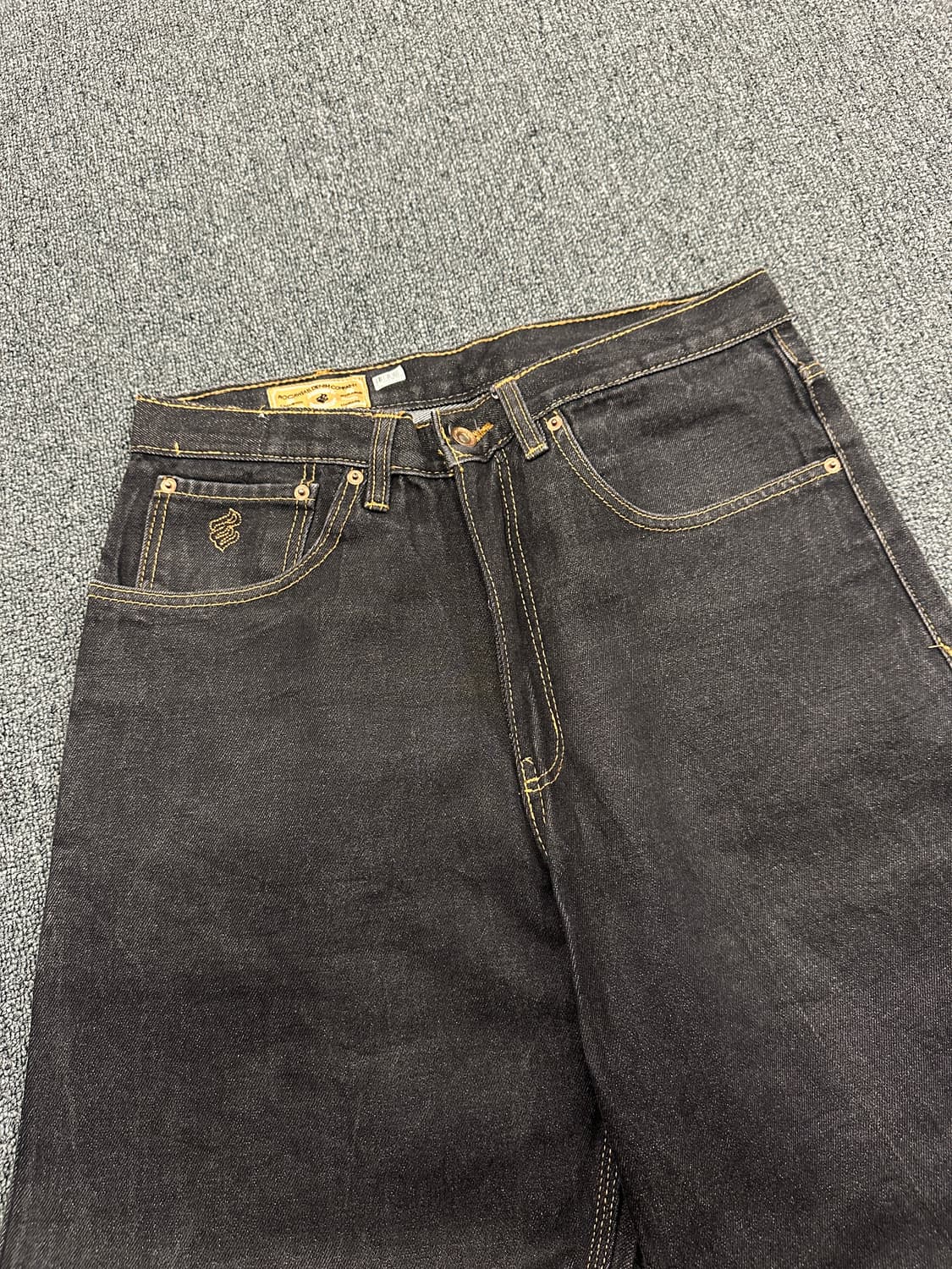 ROCAWEAR 로카웨어 흑청 데님팬츠 스트릿 힙합팬츠 상품이미지6