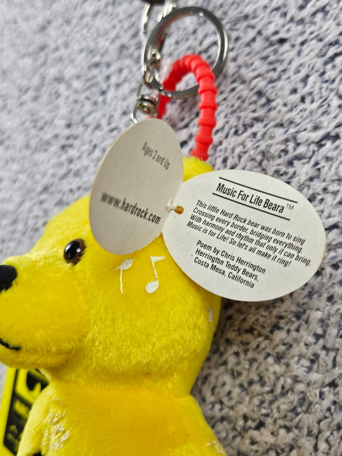 하드락카페 세인트루이스 테디베어 커스텀 키링 (23CM) / 11228 상품이미지10