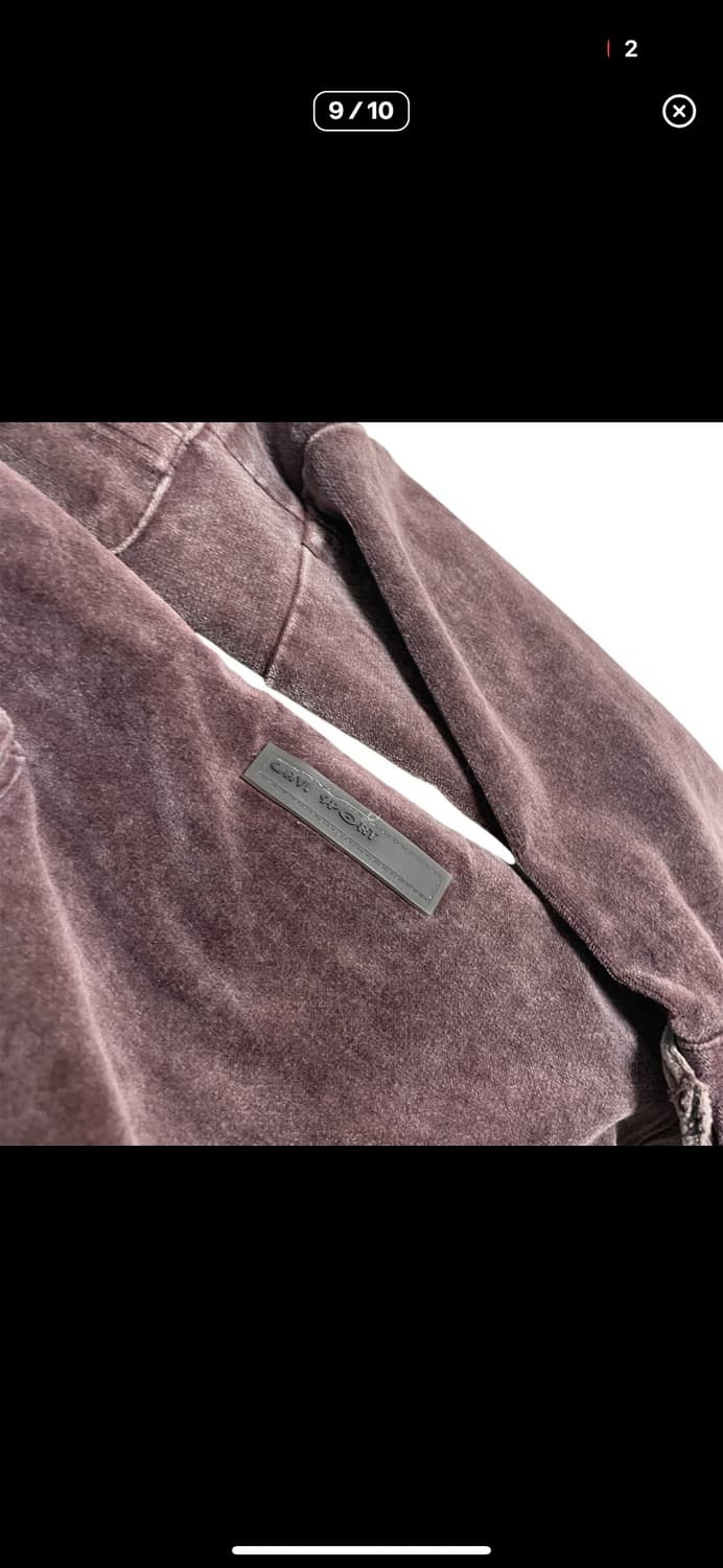 Dark purple velvet 2way hood jacket 상품이미지9