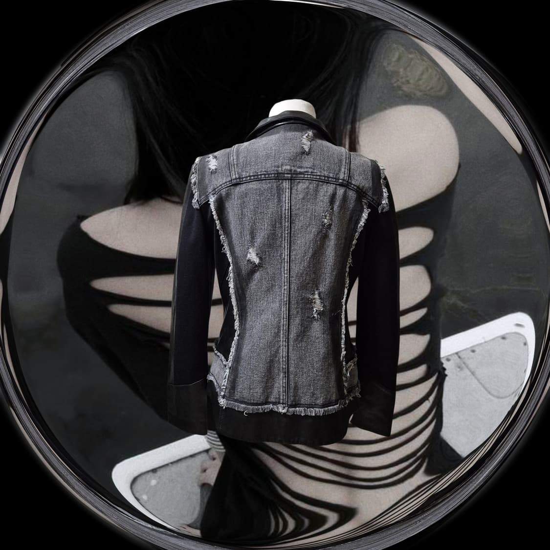 Vintage PUNK Grunge leather Jacket 상품이미지2