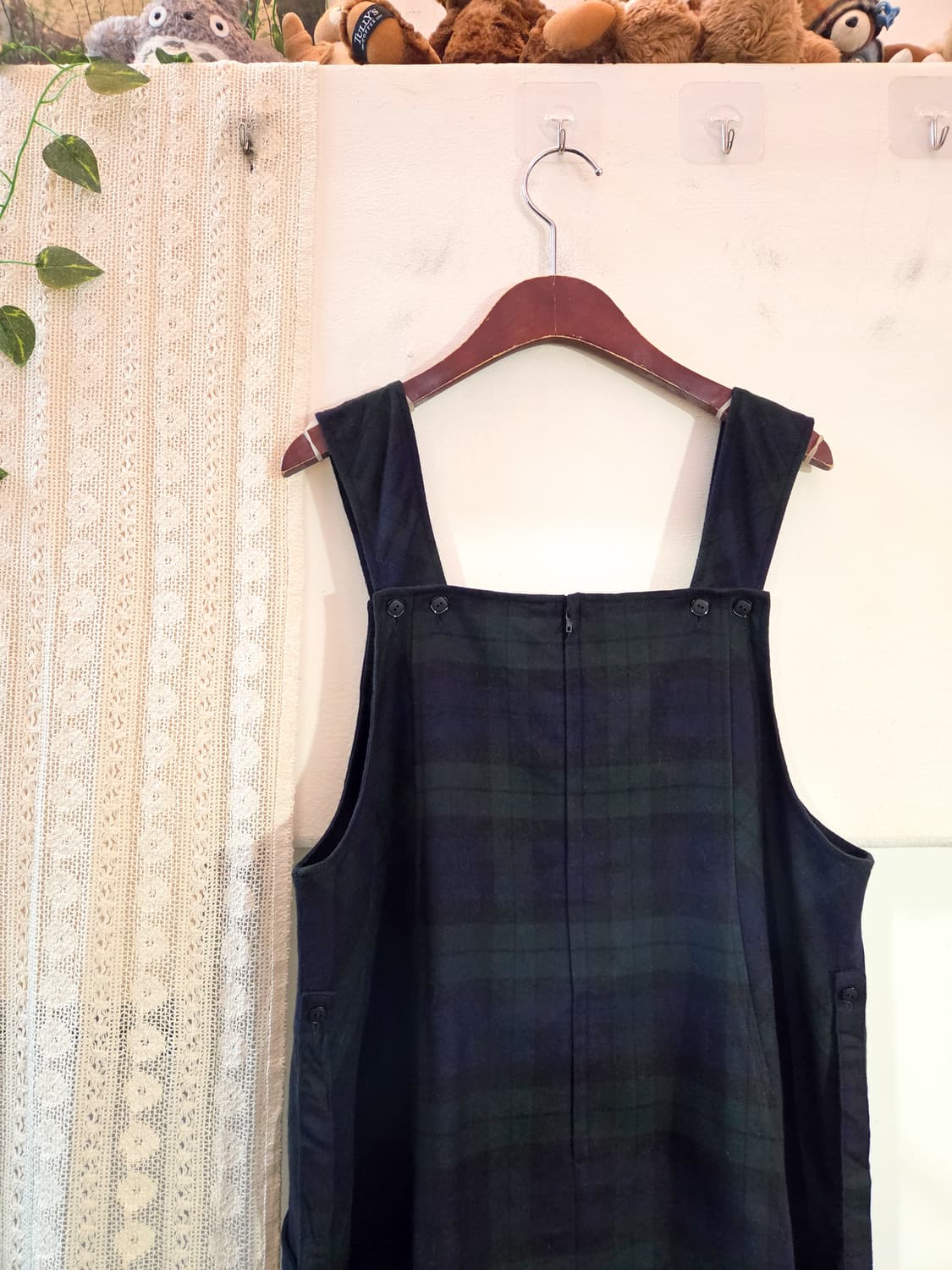 체크 민소매 원피스 상품이미지5