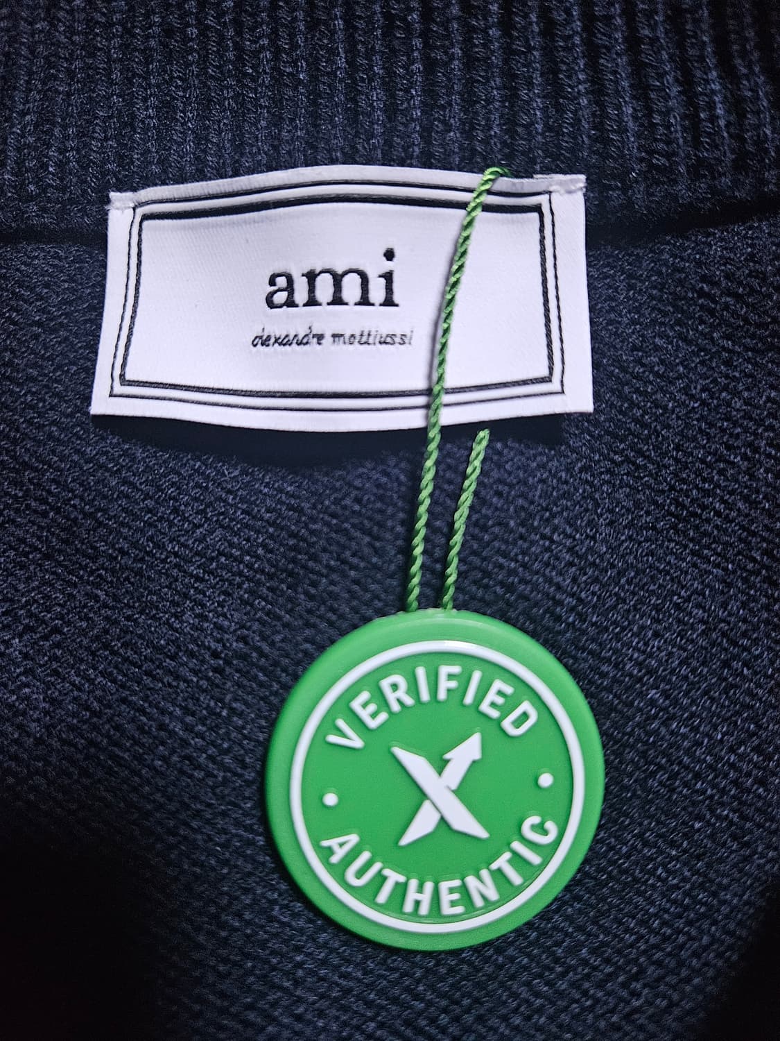 XL 아미 빅하트 가디건 자수로고 네이비 정품 상품이미지5