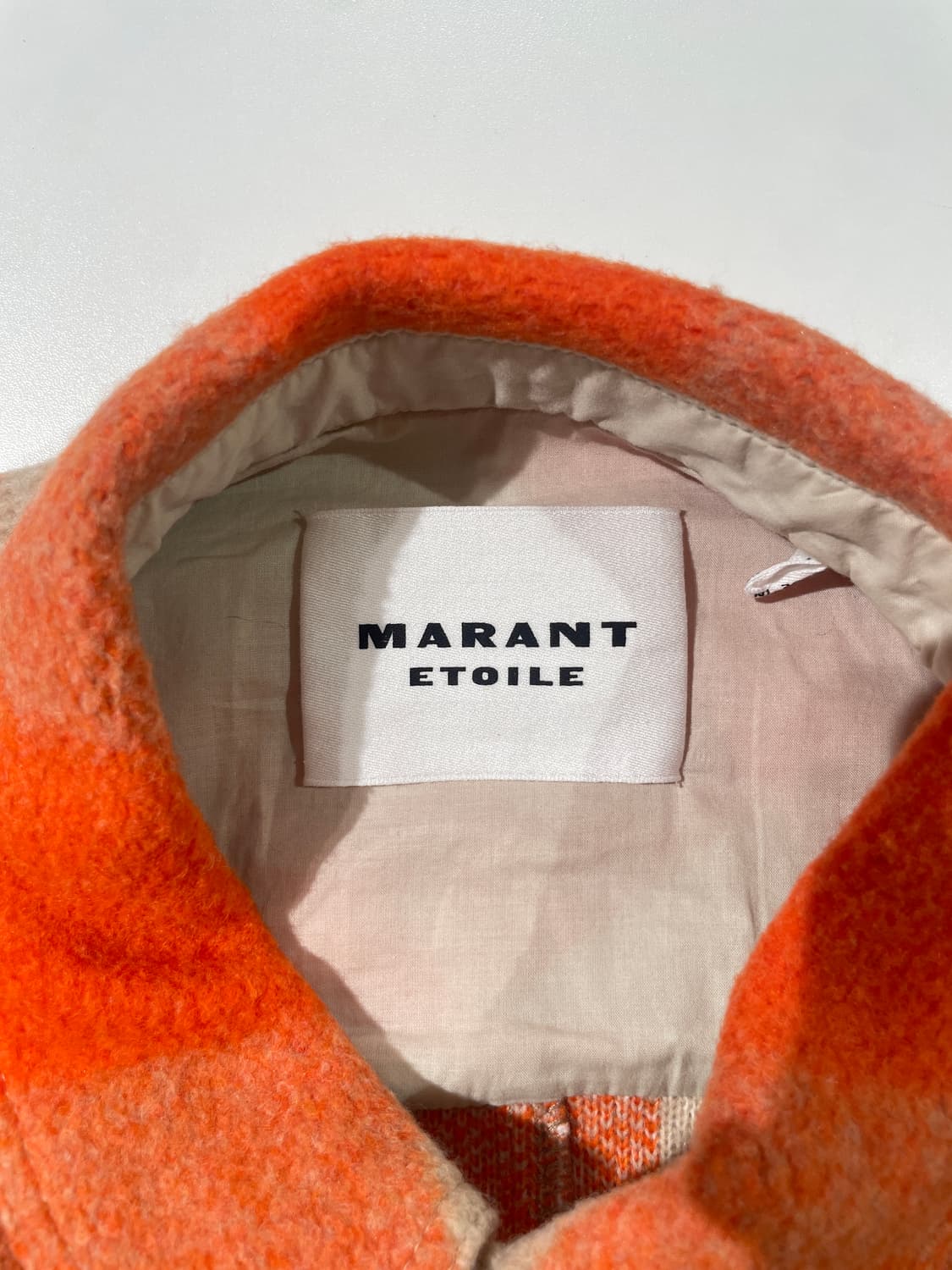 이자벨 마랑 오렌지 체스트 포켓 울 체크 자켓 상품이미지7