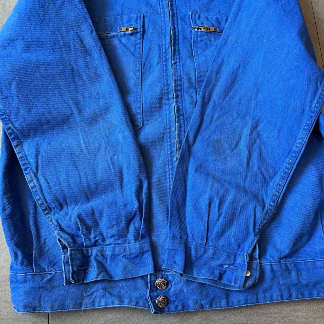 90년대 빈티지 프랑스 생산 프렌치 워크 트윌코튼 자켓 상품이미지8