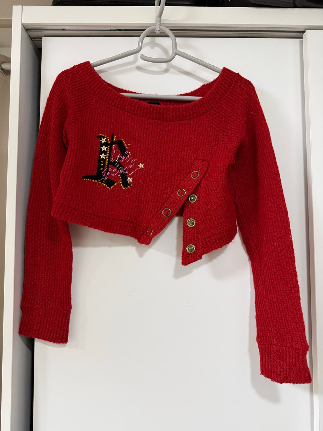 Red Crop Knit 상품이미지1