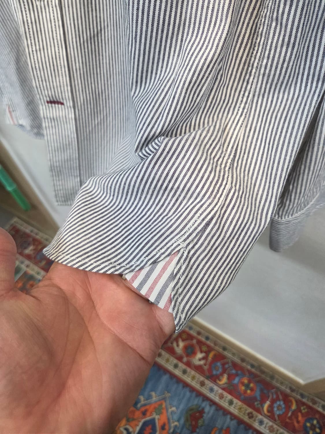 타미힐피거 플래그 스트라이프 셔츠긴팔 릴렉스핏 L 상품이미지5