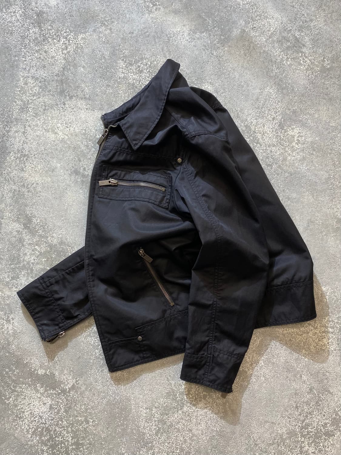 [L] Jack & Jones 빈티지 블랙 코팅 싱글 라이더 자켓 상품이미지8