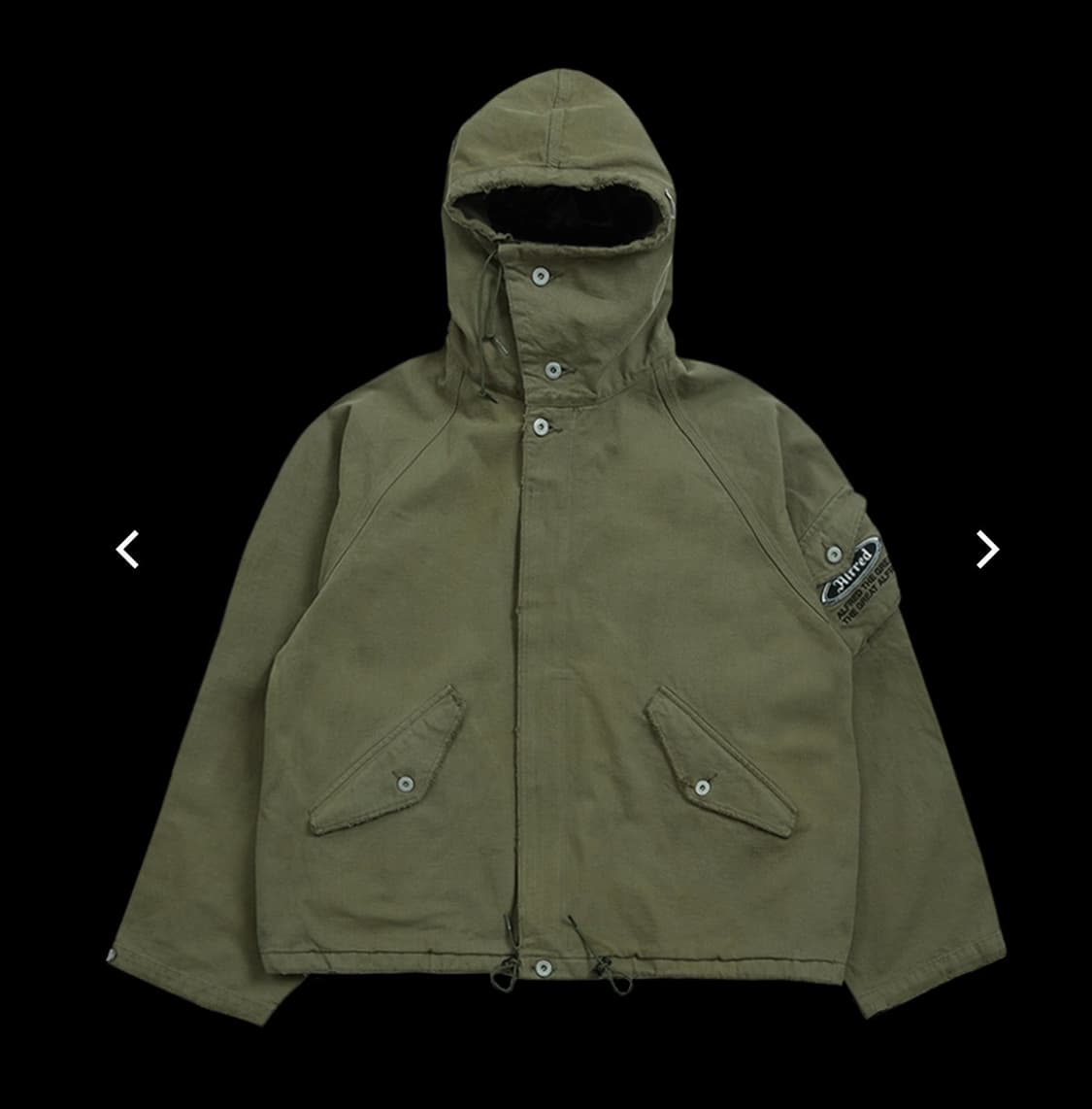 Alfred 스톤 워시드 스모크 자켓(카키)  상품이미지1