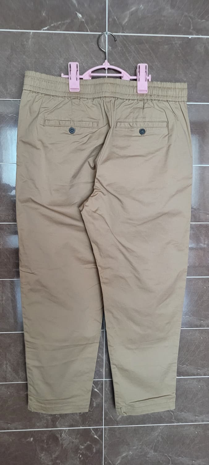 👔남성34~38인치👔허리밴딩 베이지 면바지(봄~초여름) 상품이미지2