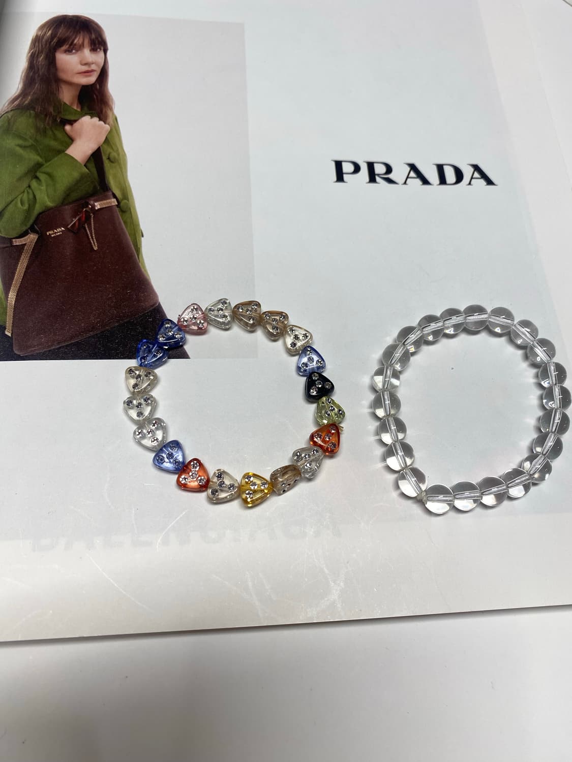 빈티지 팔찌 두개 세트 비즈 상품이미지2