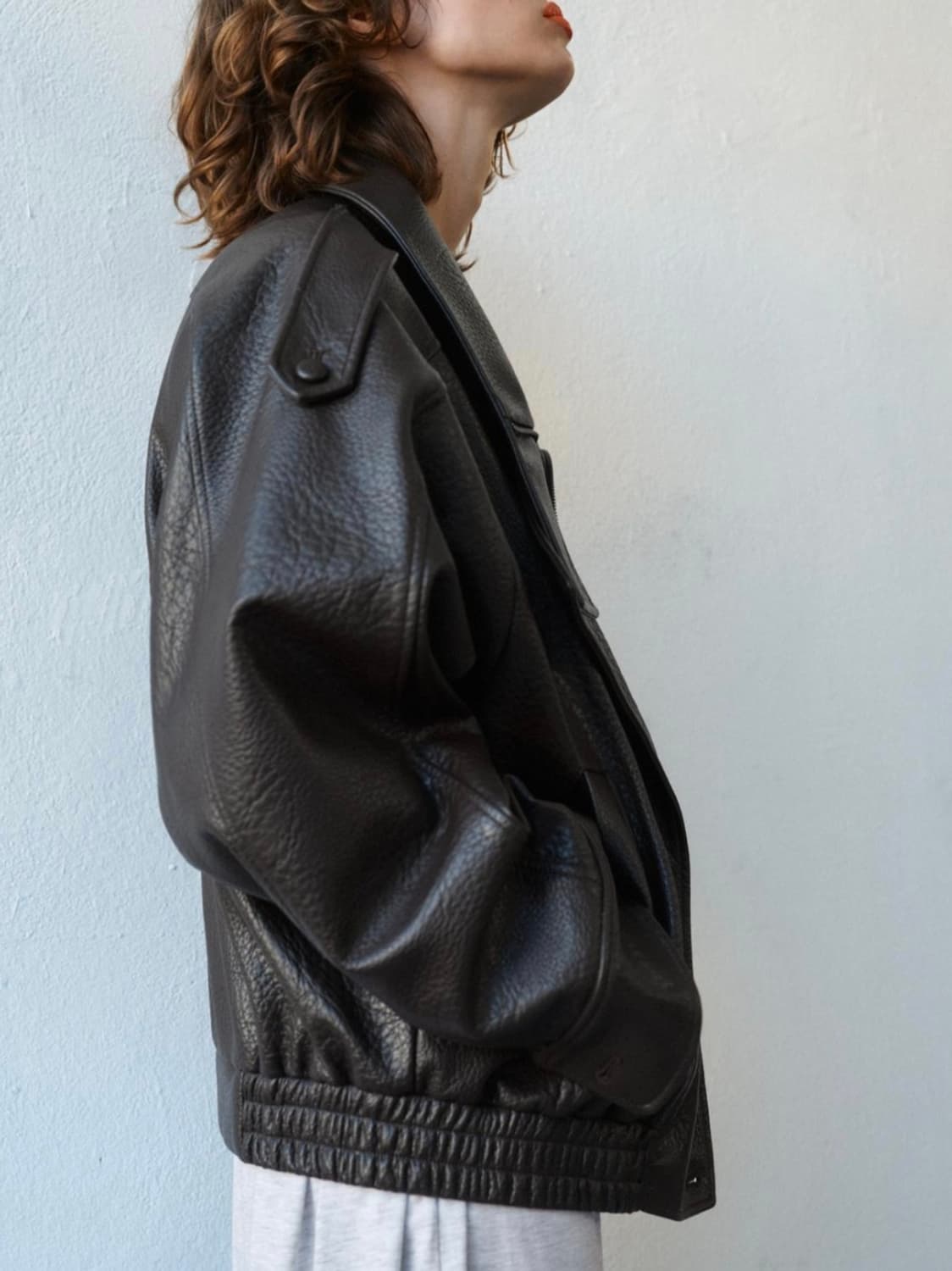 새상품S.택있음) 자라(ZARA) 생로랑맛  가죽자켓.S사이즈.레더자켓 상품이미지8