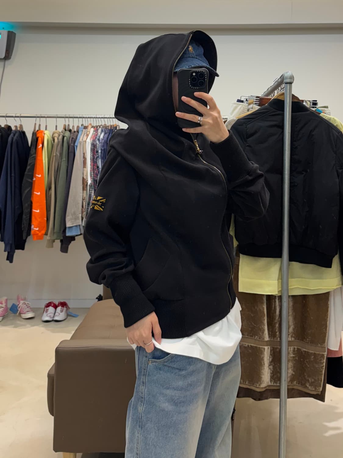 비비안웨스트우드 앵글로매니아 사이드 지퍼 후드집업 상품이미지2