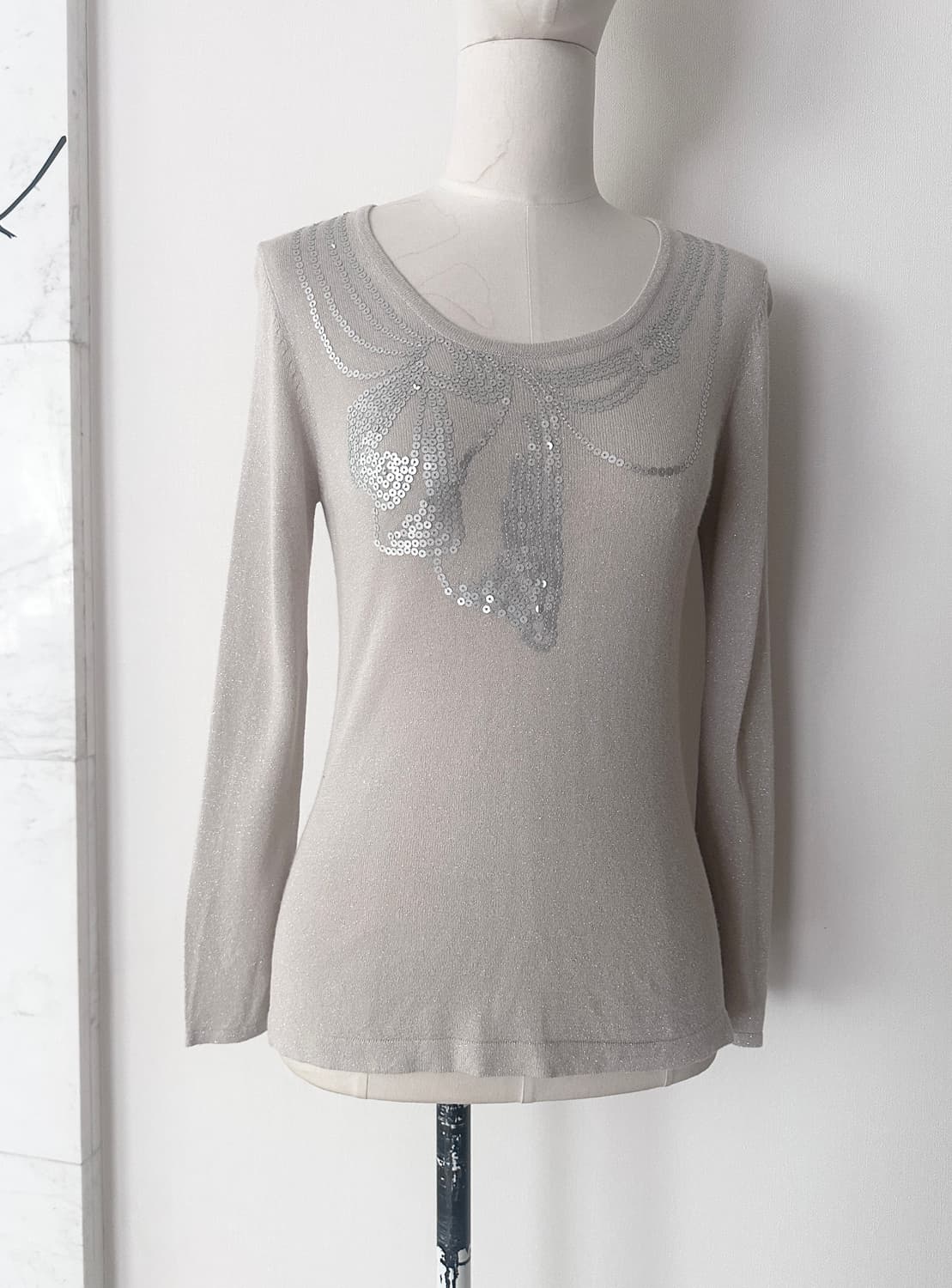 GEORGES RESCH silver spangle top 상품이미지1