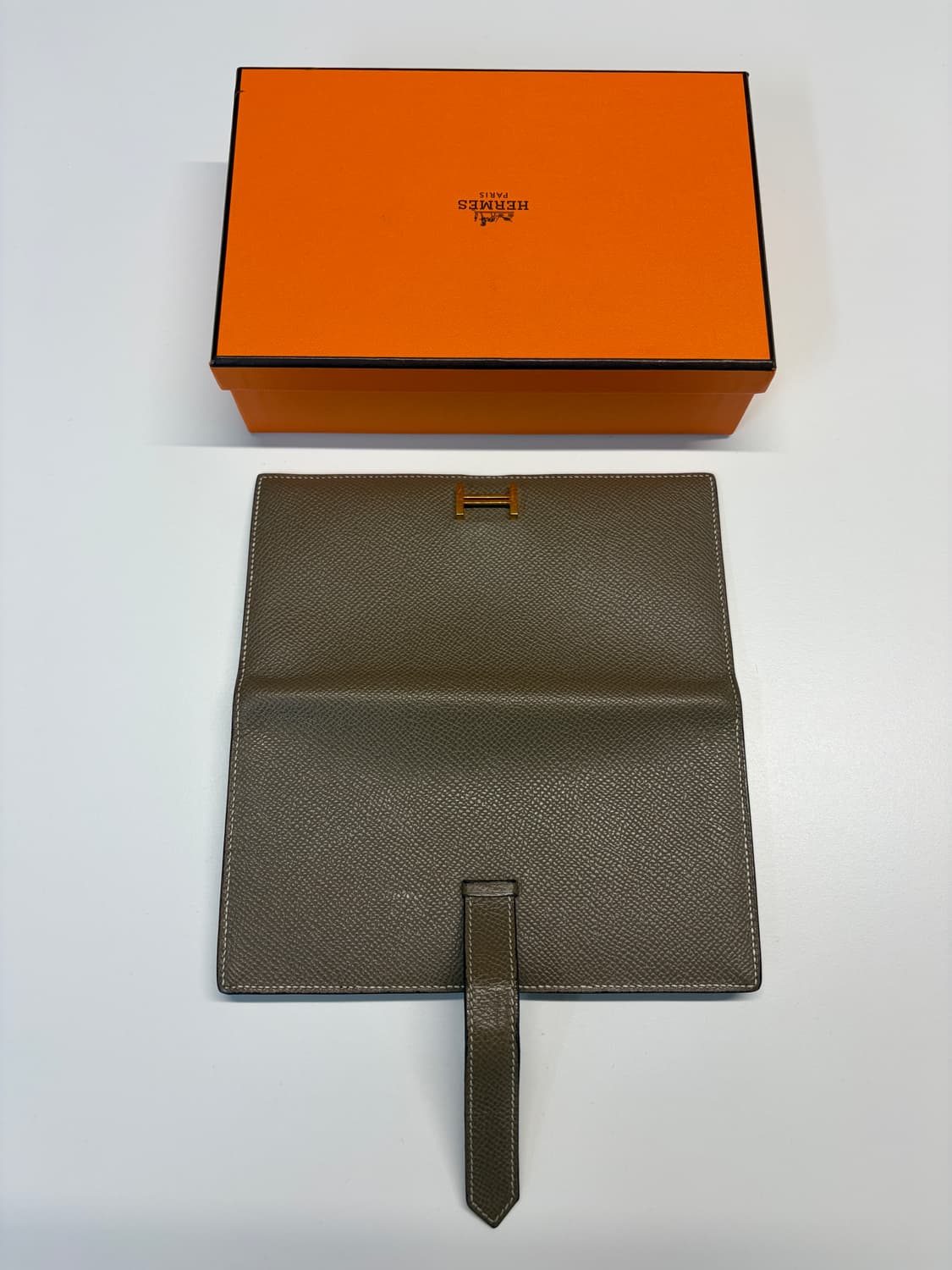 에르메스 베안 장지갑 에토프 금장 U각인 상품이미지9