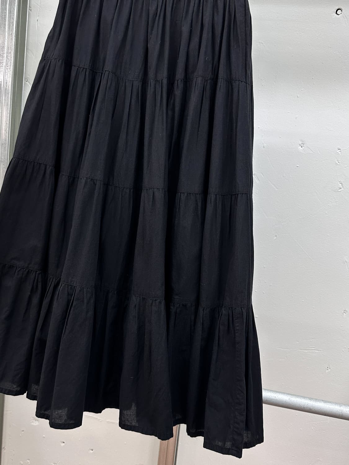 black cotton long skirt 상품이미지6