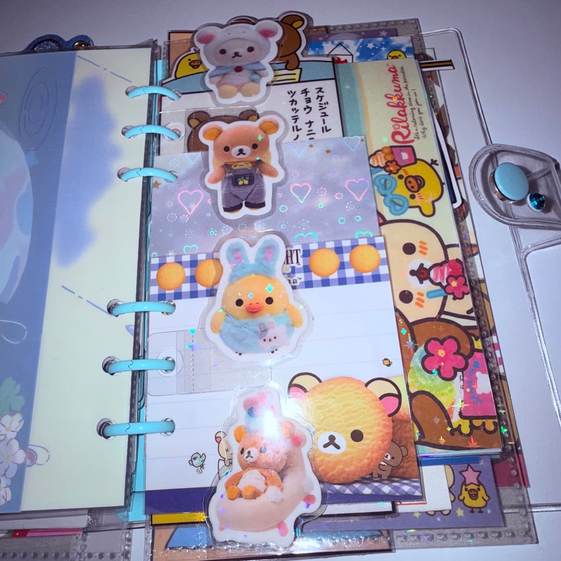 ✨리락쿠마 다이어리셋업/A6블루타입💙/66장 상품이미지9