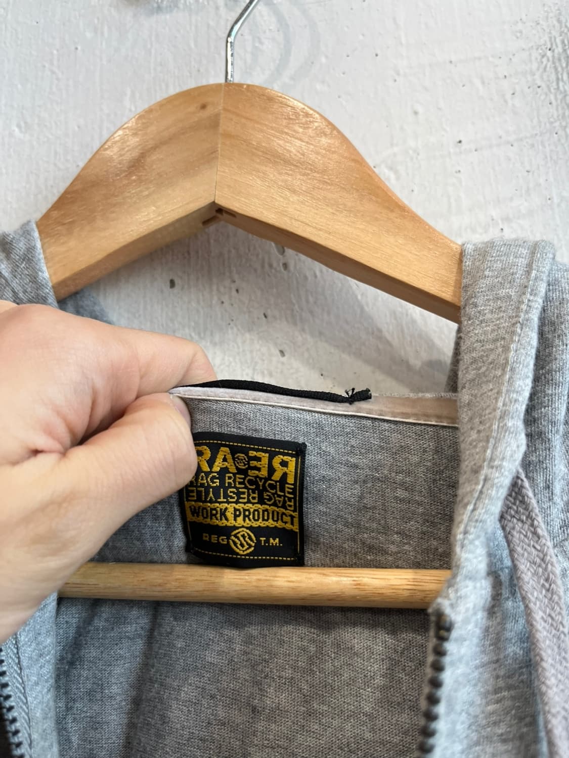 RARE 데미지 엘보패치 후드집업  상품이미지8