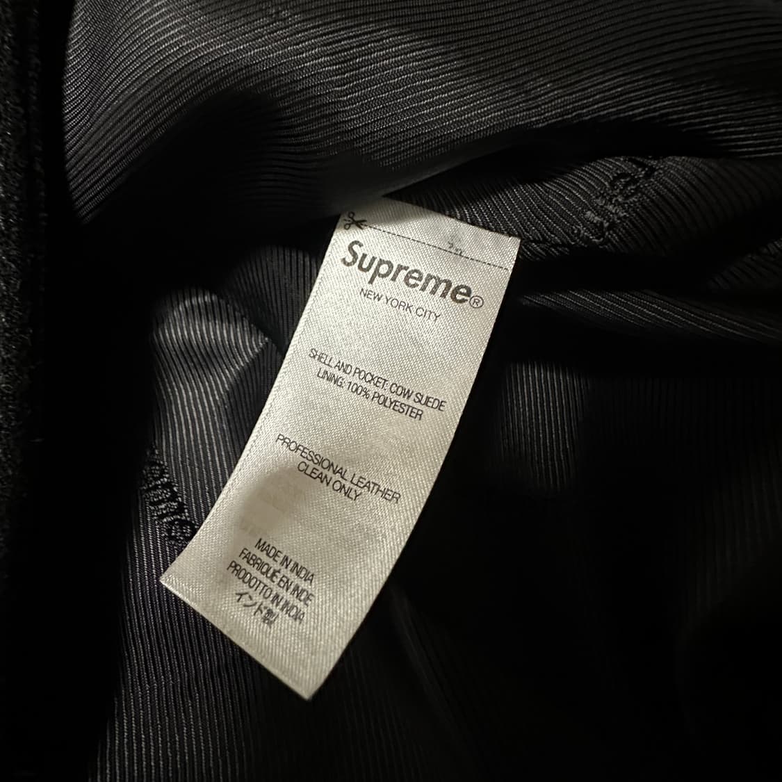 SUPREME 24FW suede work jacket black 상품이미지6