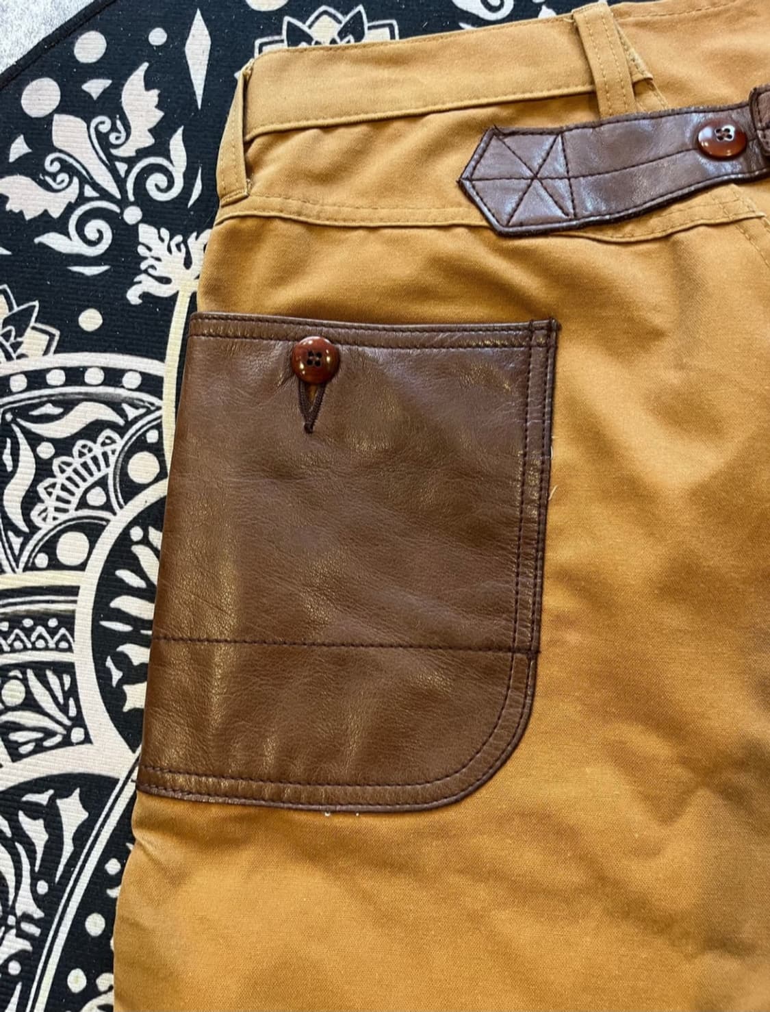 Comme des garcons 레더 코튼 팬츠(일본제품) 상품이미지5