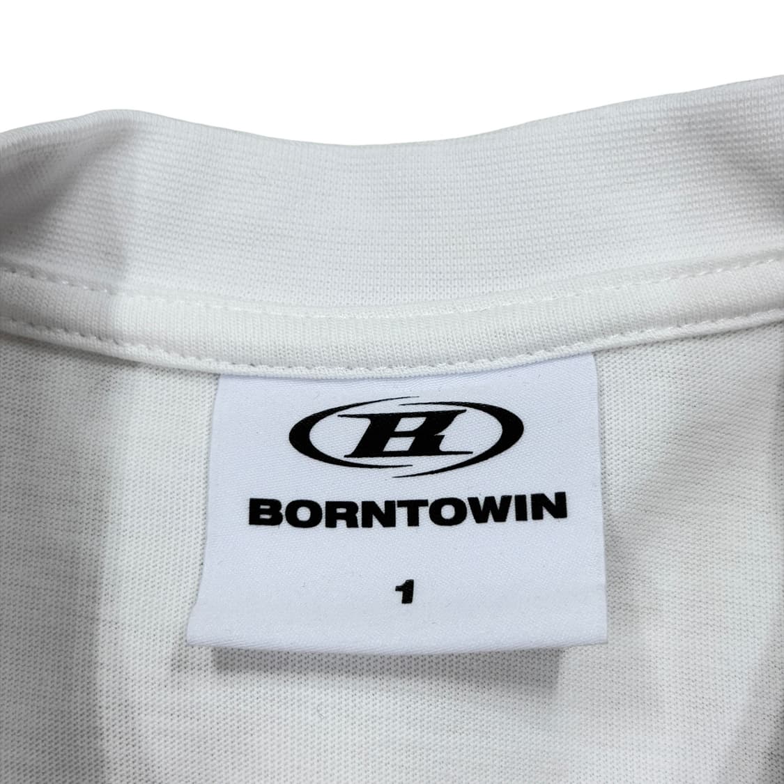 본투윈 심볼 B로고 반팔 티셔츠 화이트 1 상품이미지4