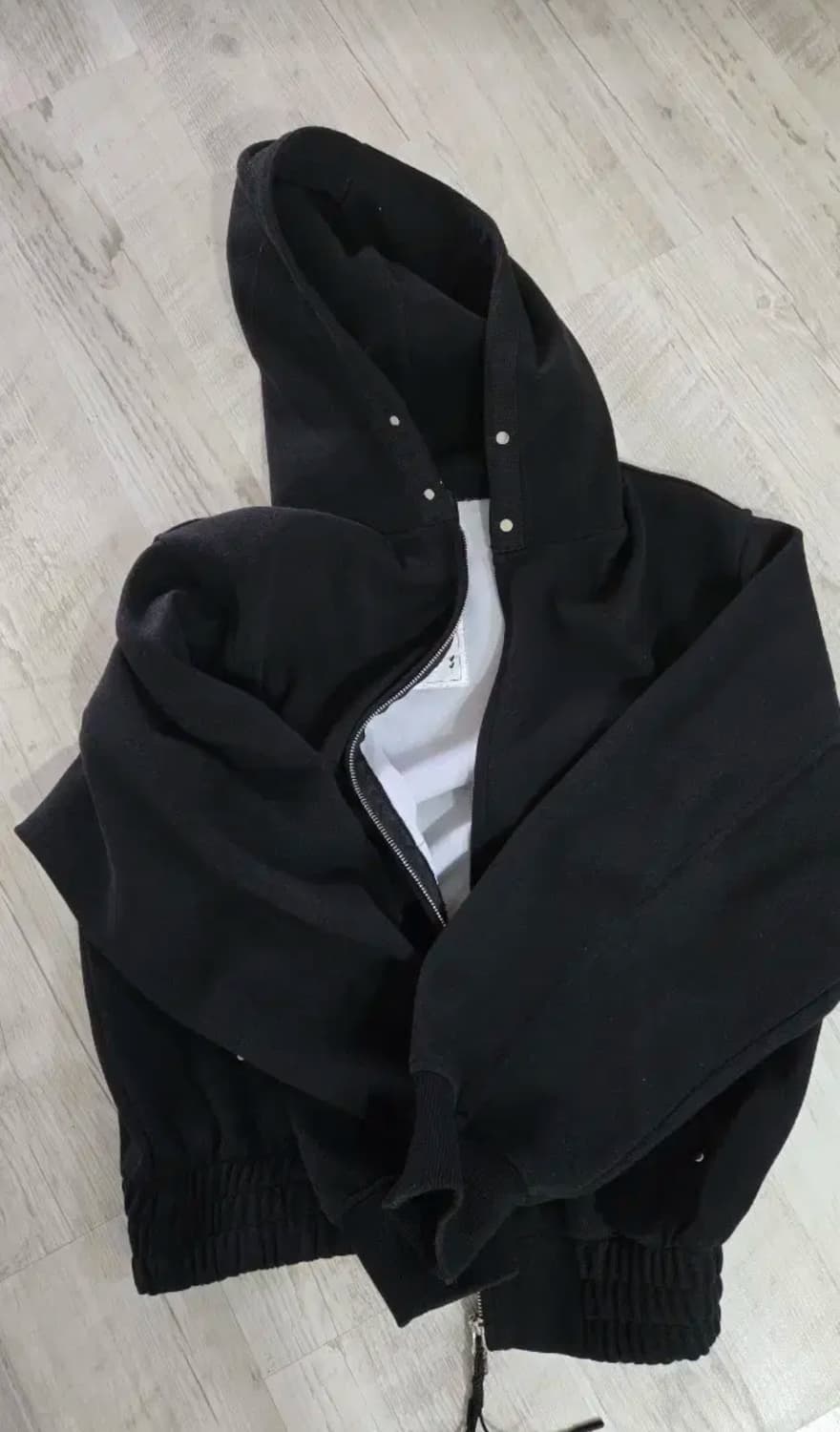 hae.a 헤아 크롭 후드집업 상품이미지3