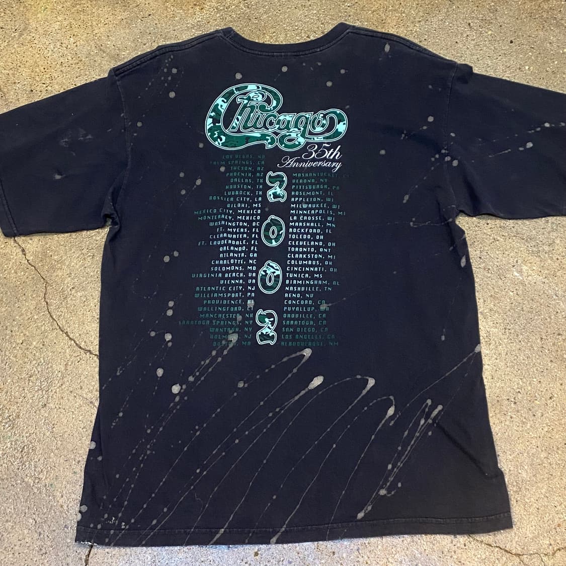 미국 빈티지 락밴드 시카고 Chicago 30주년 반팔티 락티셔츠 상품이미지5