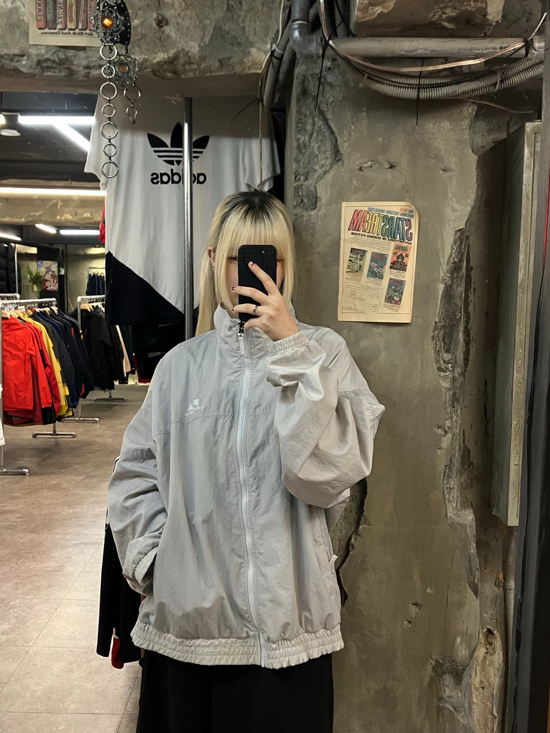 휠라 바람막이 그레이 XXL #csz2103 상품이미지2