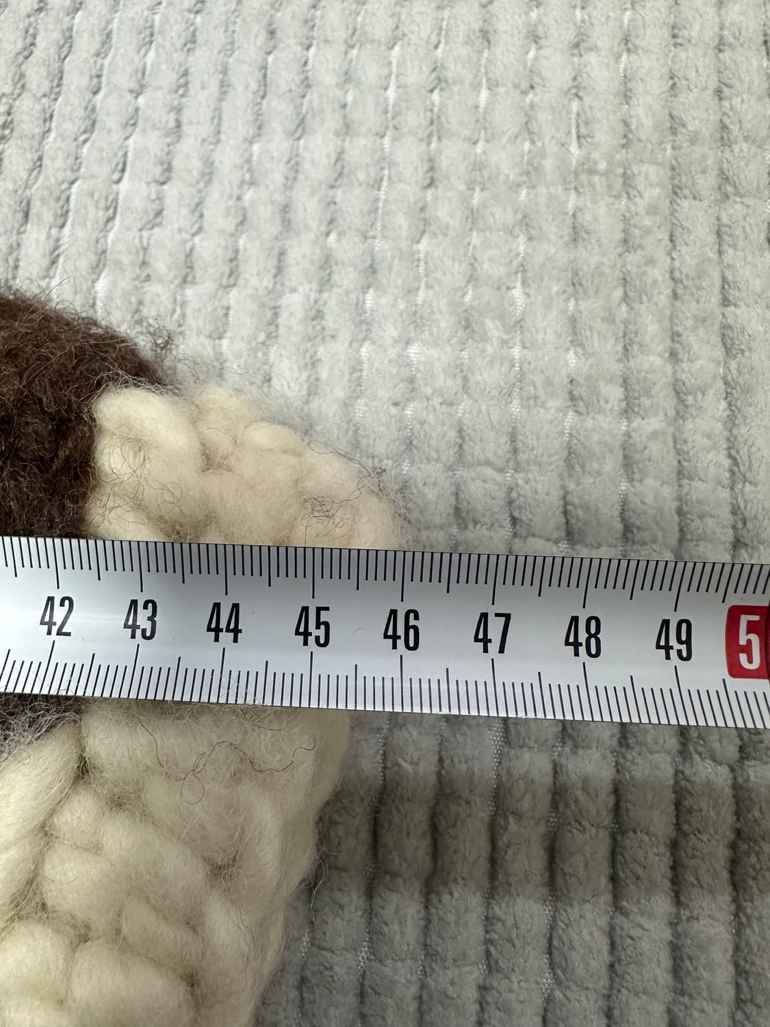 90s vtg 핸드메이드 헤비 울 숄 베스트 상품이미지3