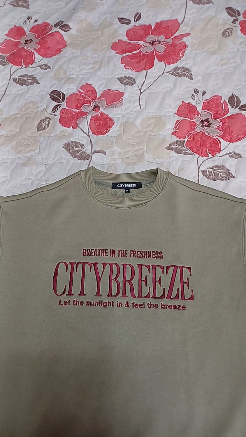 시티브리즈 맨투맨 105 여성88 가슴59 기장66 상품이미지3