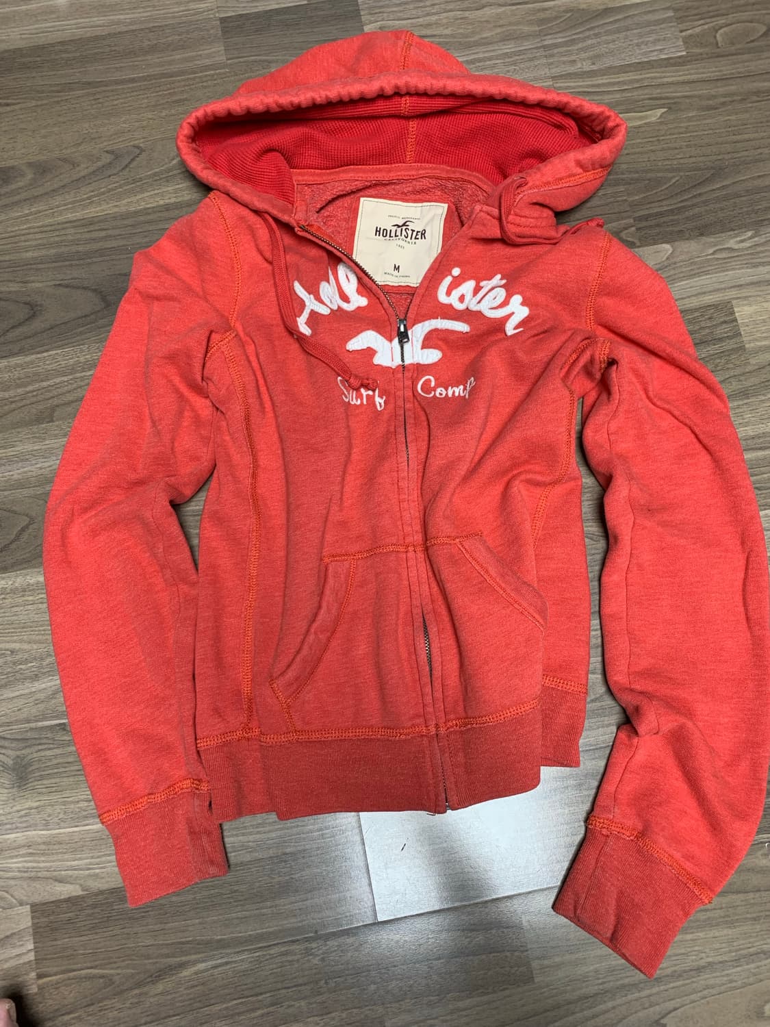 홀리스터후드집업,주황,M 상품이미지4