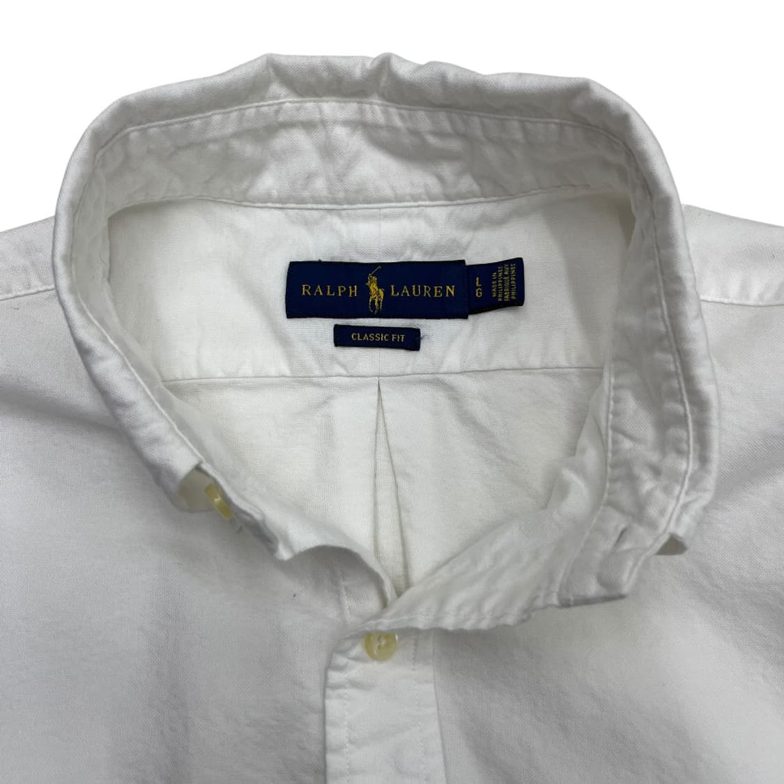 폴로 랄프로렌 네이비포니 화이트 셔츠 L 상품이미지5
