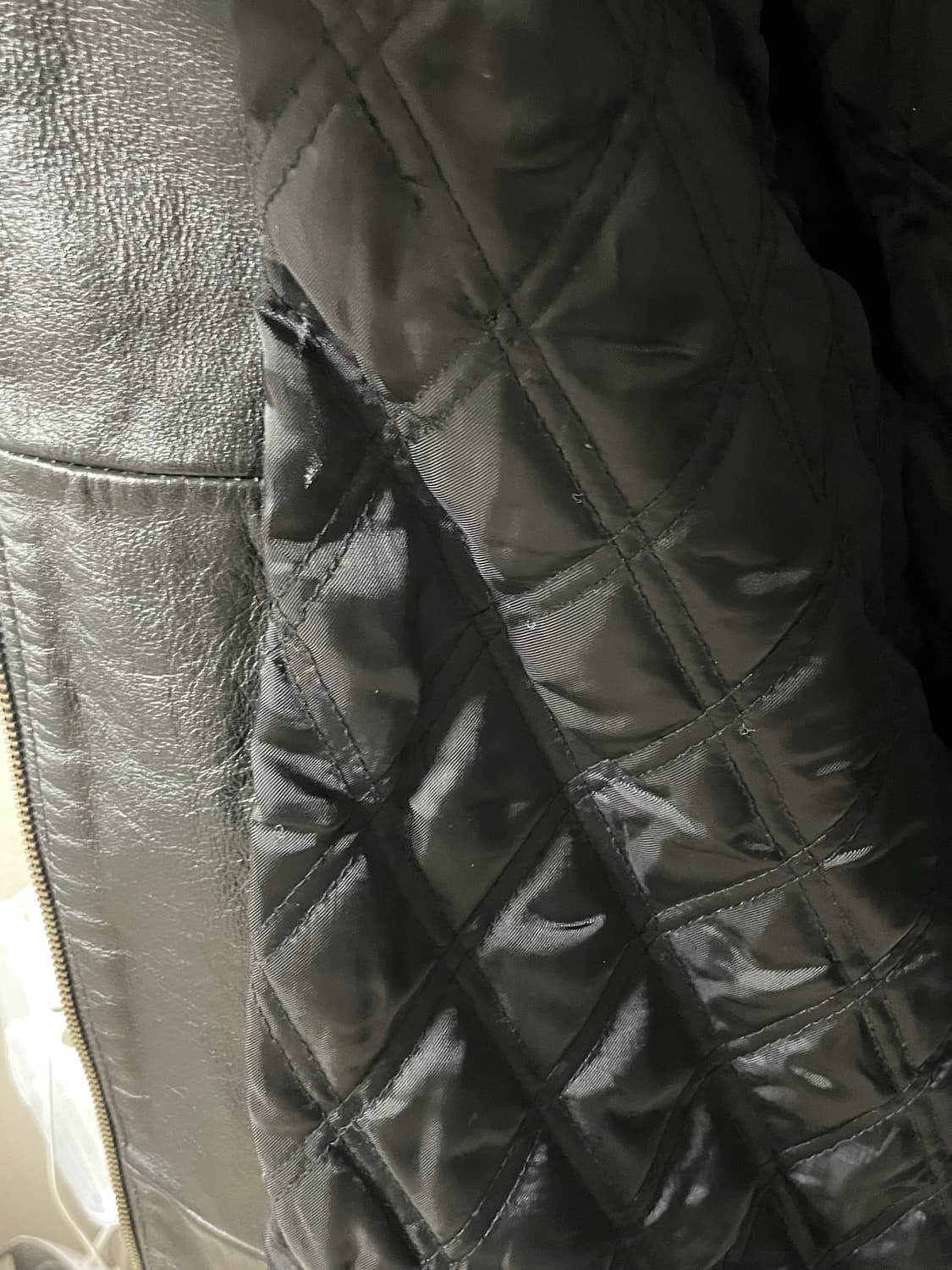 [D.O Archives] 90s 올드갭 레더 싱글라이더자켓 블랙(XL) 상품이미지7