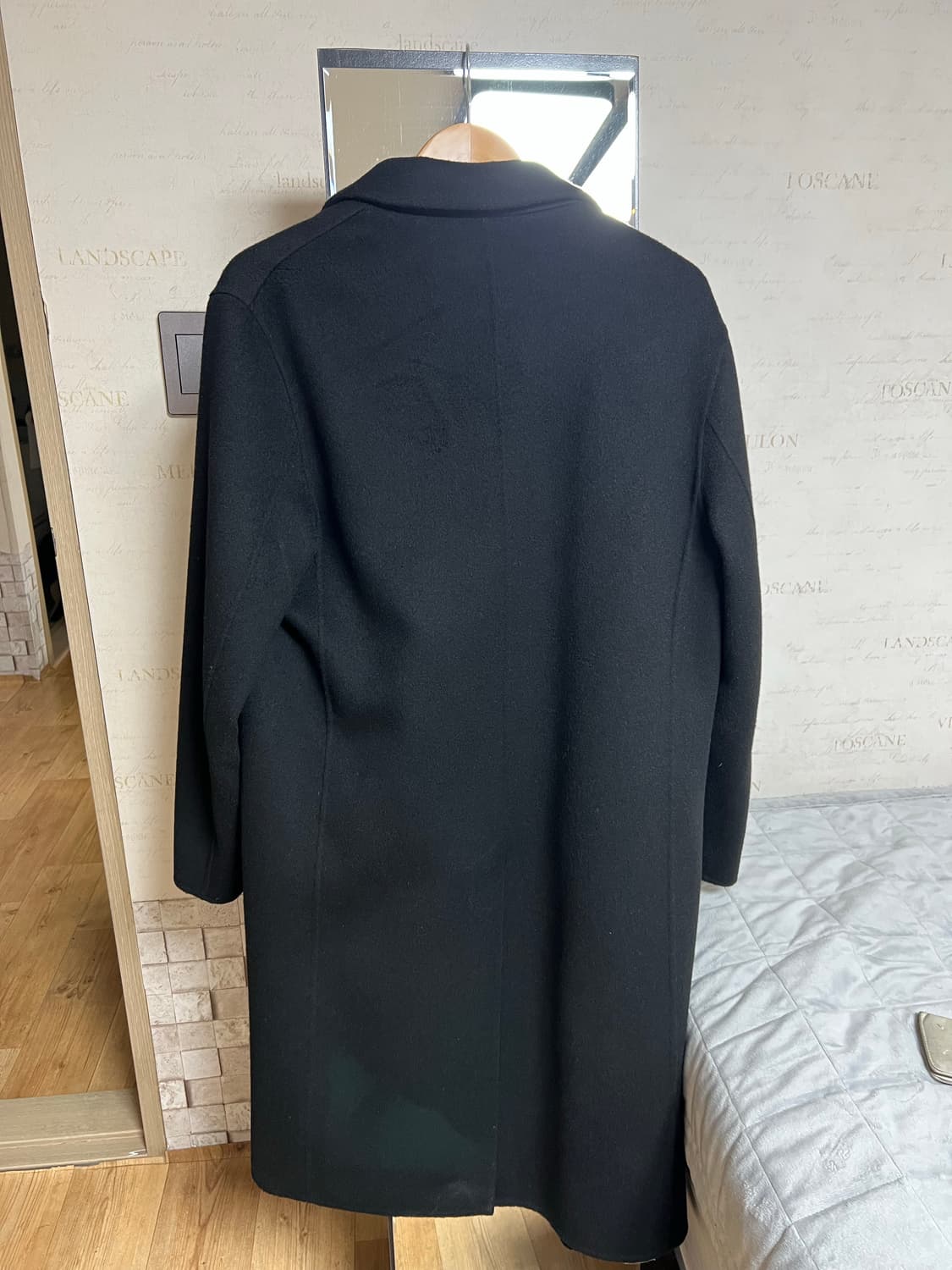 솔리드옴므 블랙코트 46사이즈 상품이미지3