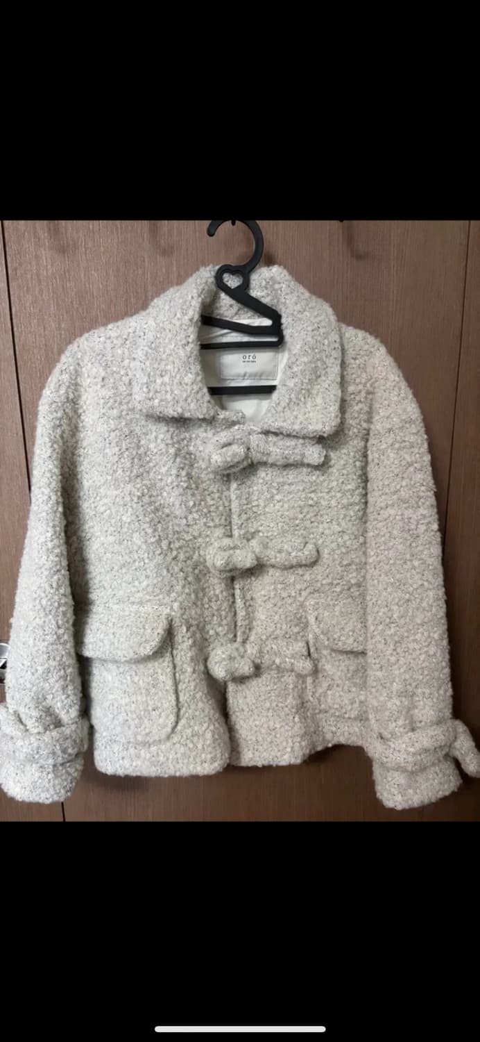 ORO 헤어리 부클 숏 코트 S 상품이미지1