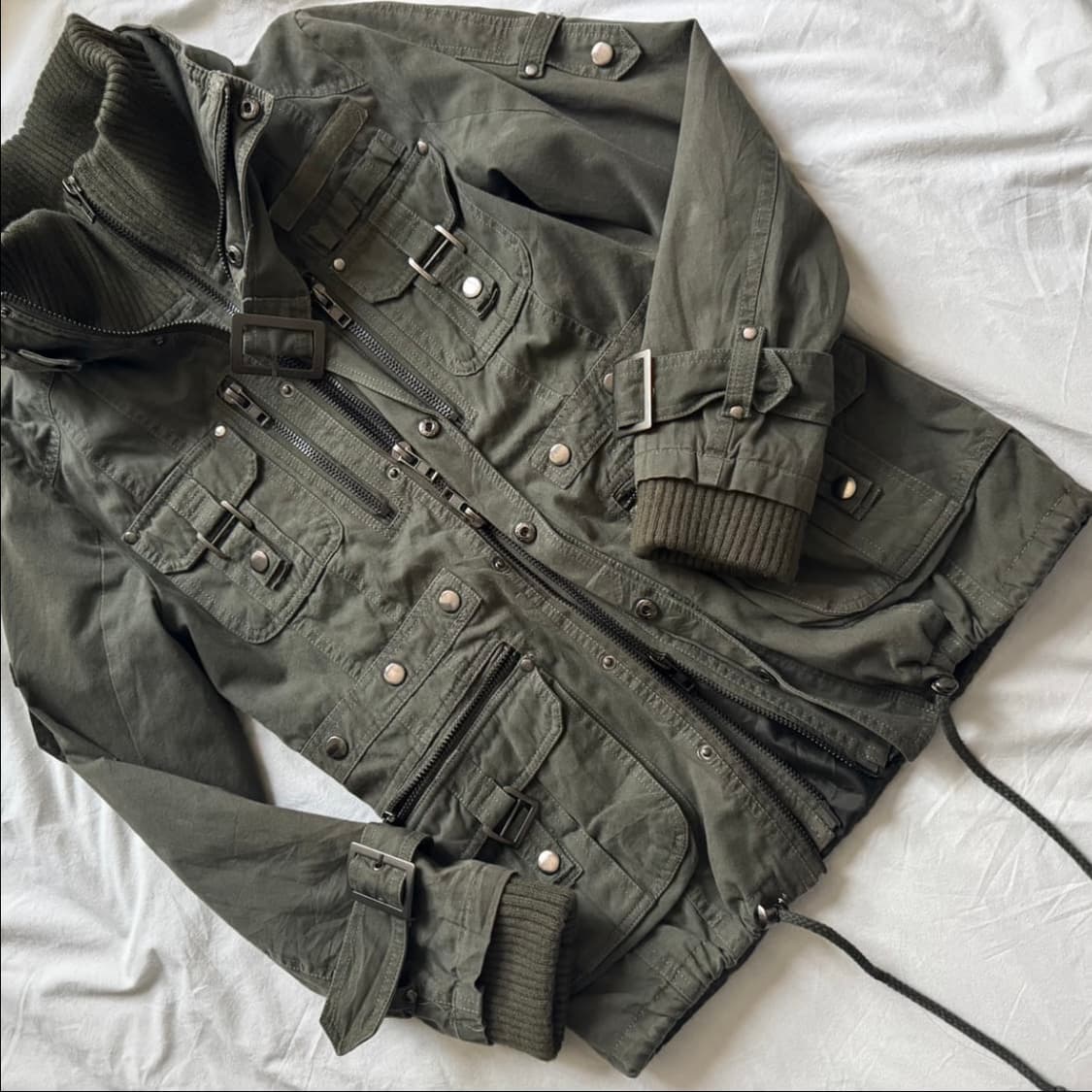 고스트오브할렘 투카라 하이넥 2way 스터드 버클 자켓 y2K 펑크 갸루 상품이미지7