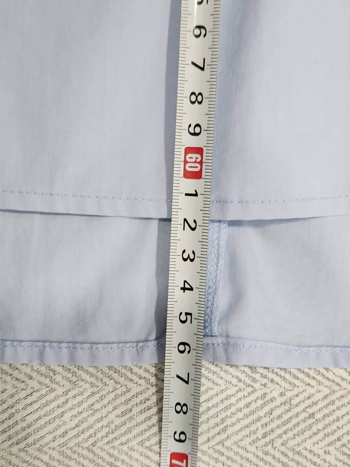 [F] LVPS 하늘색 플리츠 반팔 블라우스 상품이미지10