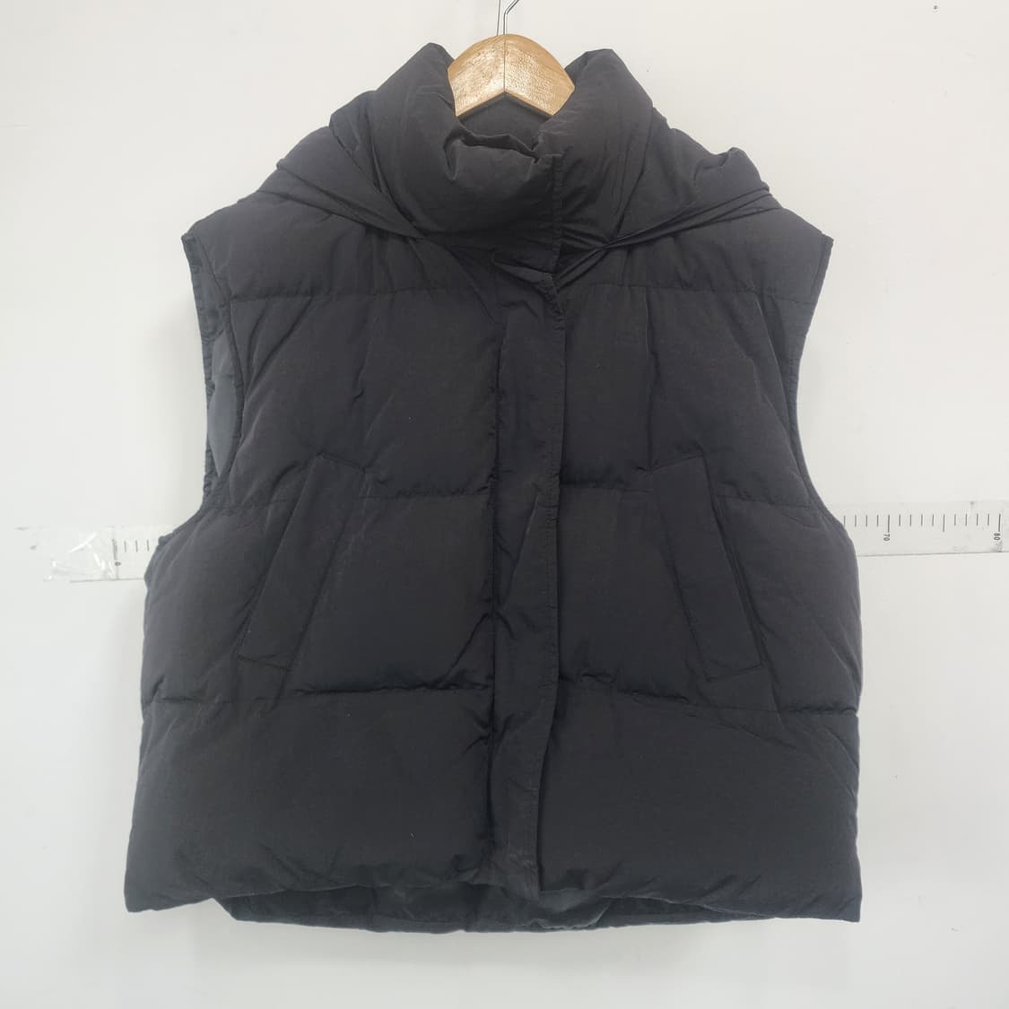 르샵 블랙 패딩 조끼 상품이미지1