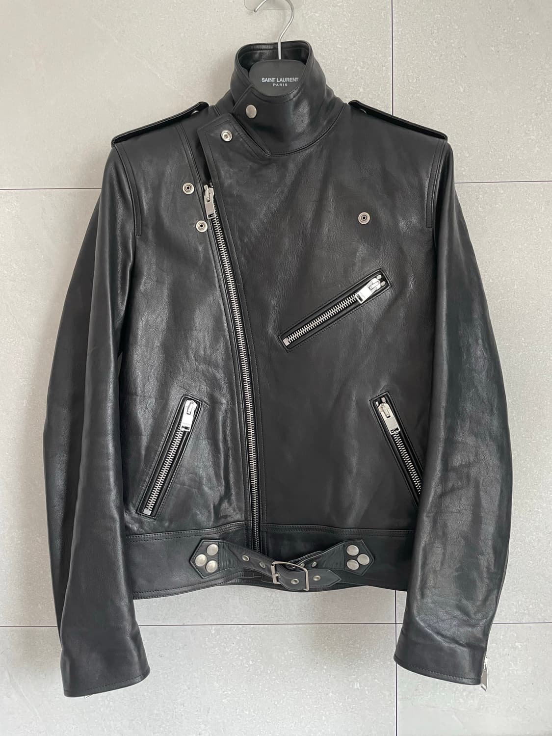 생로랑 14fw 스터드 레더자켓 상품이미지7