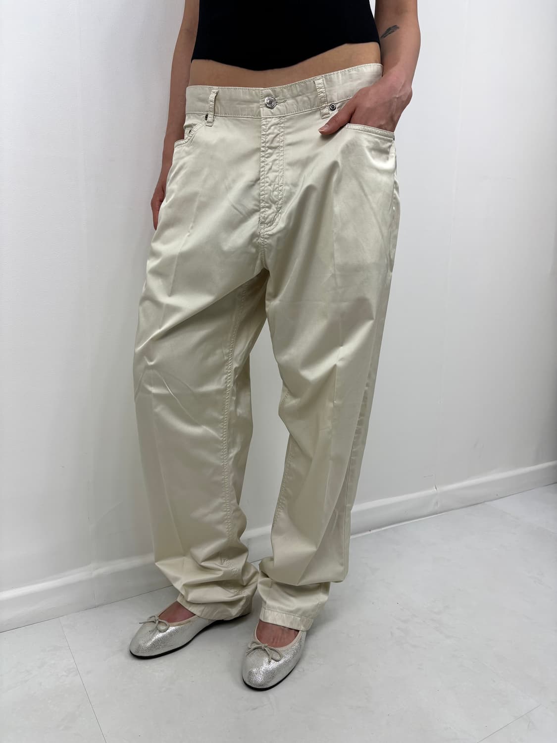 ARMANI IVORY SHIMMER PANTS 상품이미지2