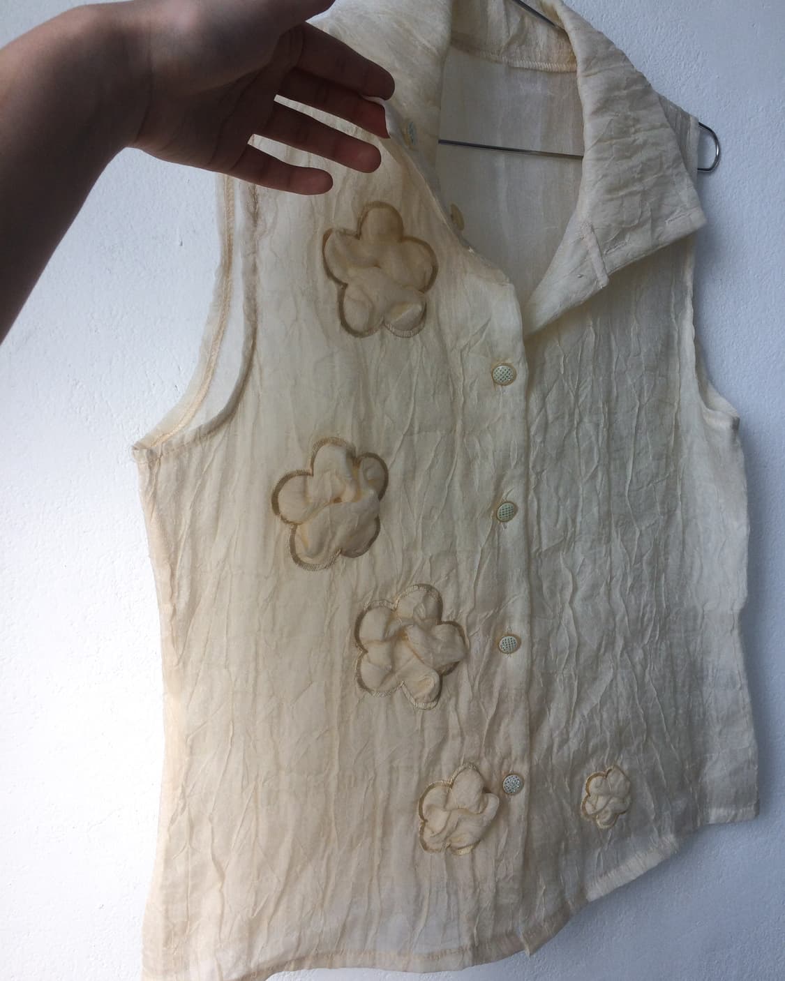 Patch point high neck vest 상품이미지5