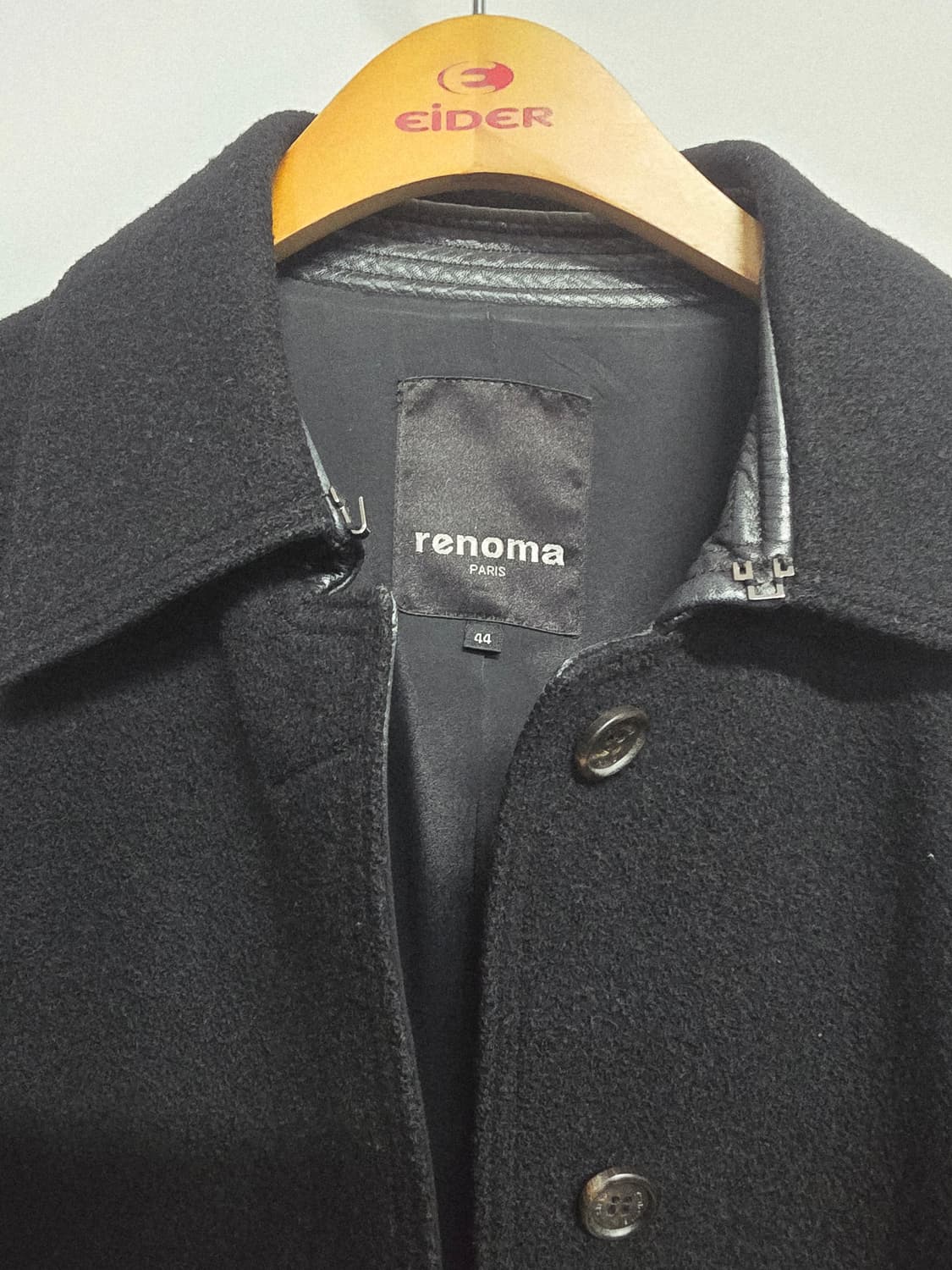 레노마 블랙 모 롱 코트44 상품이미지2