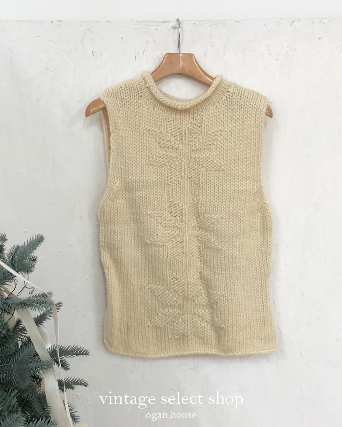 vintage snow wool knit vest 상품이미지1