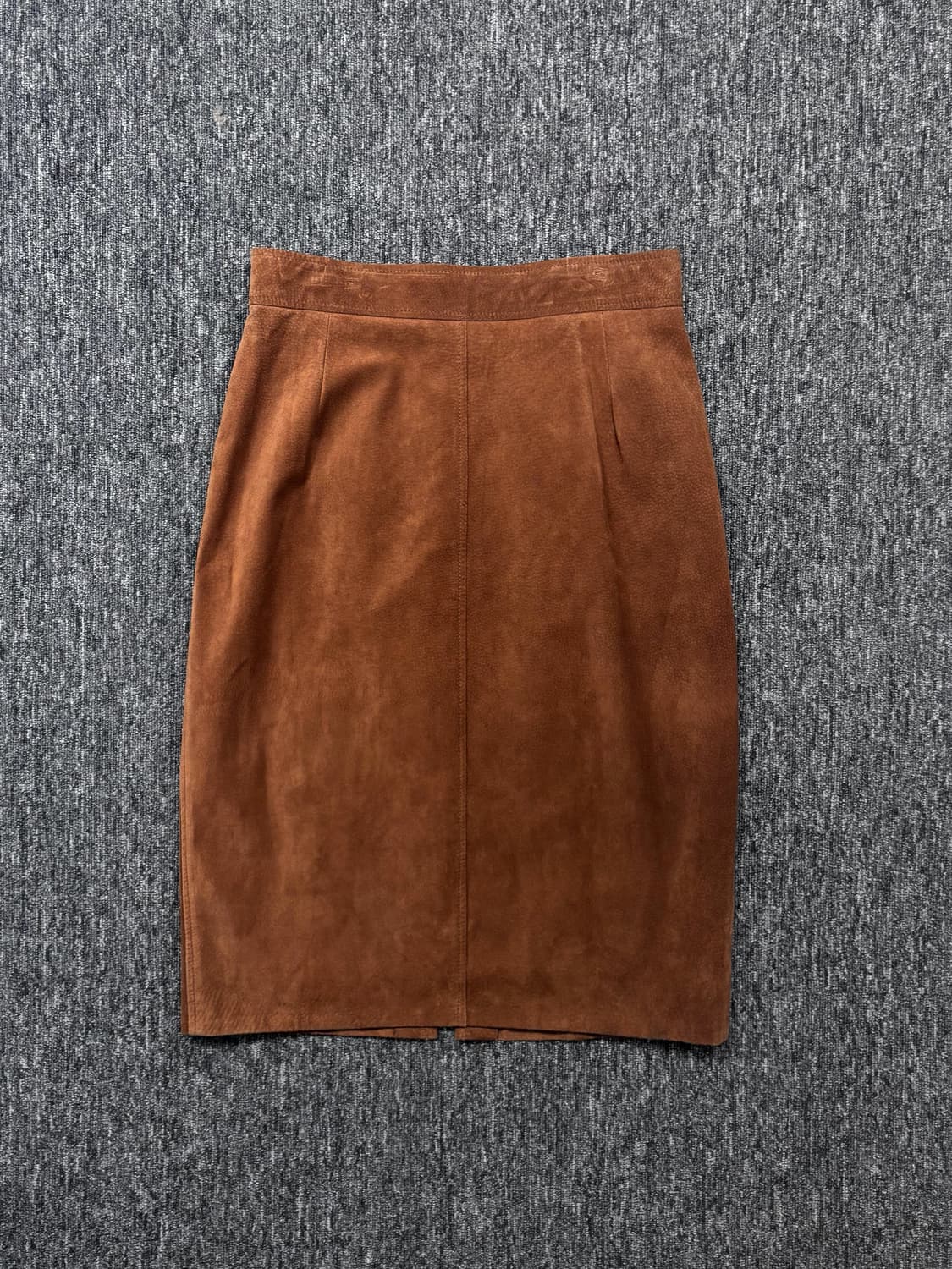 버버리 브라운 스웨이드 롱스커트 상품이미지3