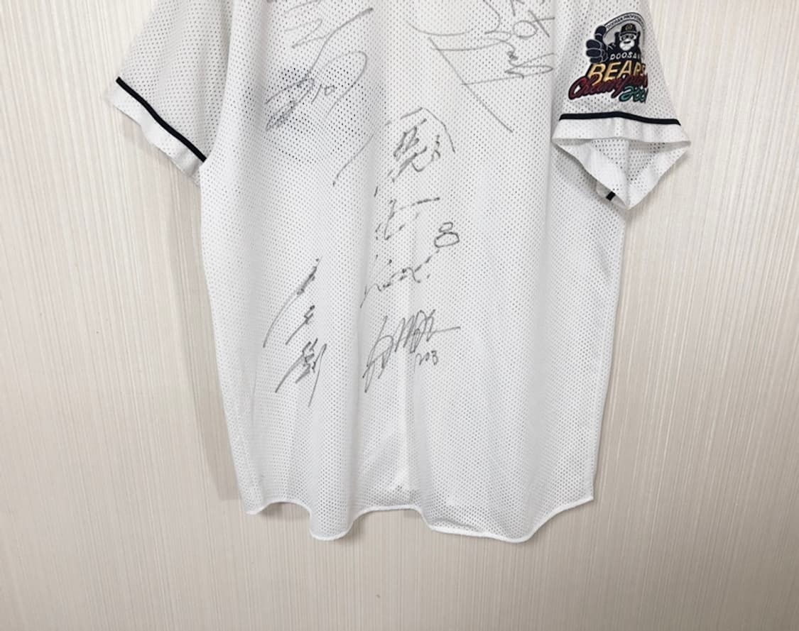 KBO 두산베어스 올드 반달 홈유니폼/져지 XXXL(싸인) 상품이미지9