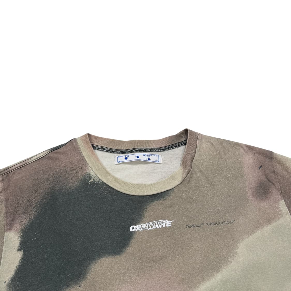 오프화이트 카모플라쥬 타이다이 반팔티 XL 상품이미지2