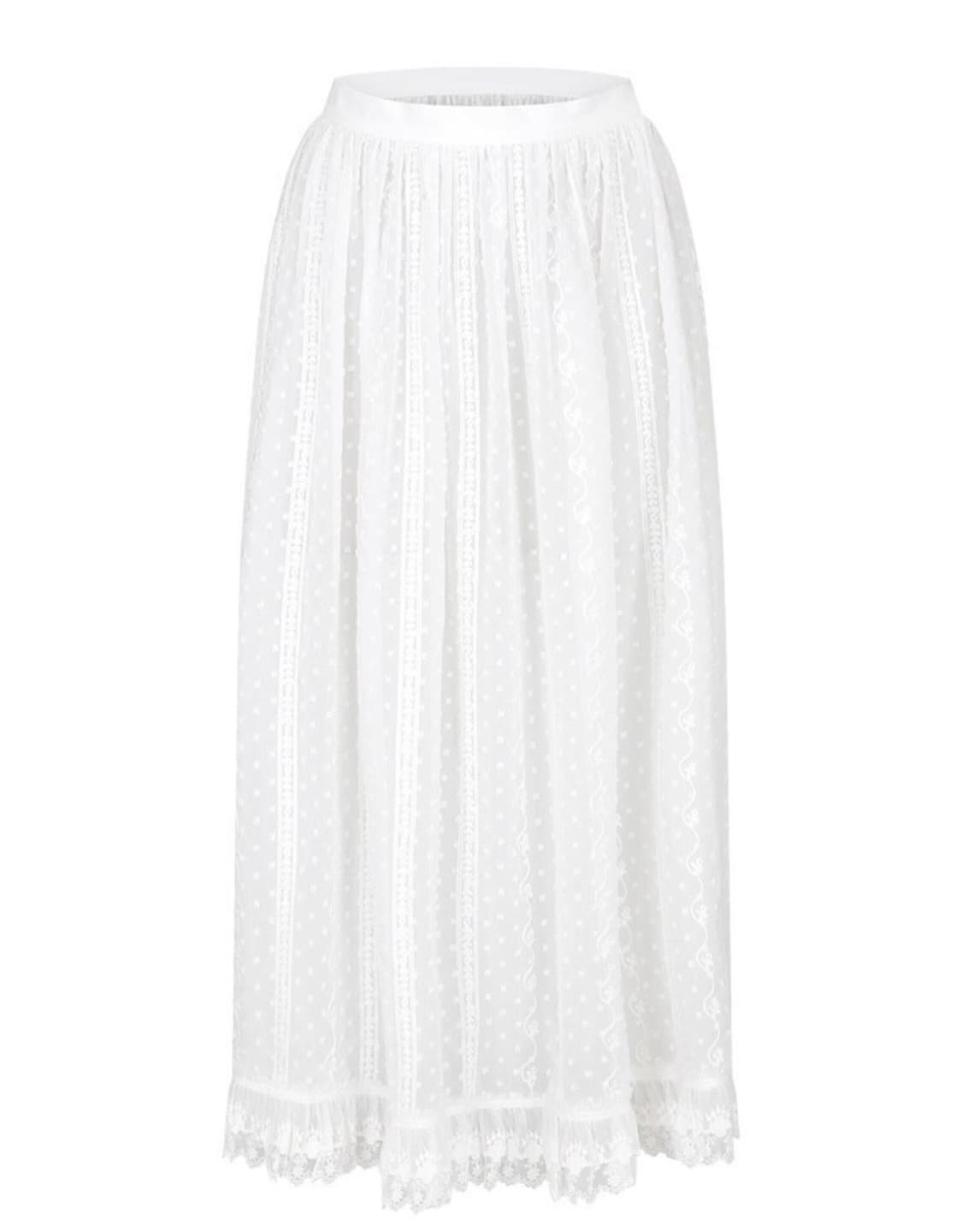 마가린 핑거스 lace wrap skirt 레이스 랩 스커트 상품이미지4