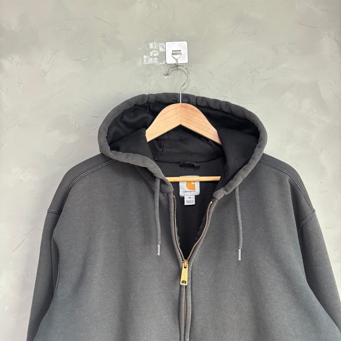 칼하트 써멀 후드집업 블랙 상품이미지2