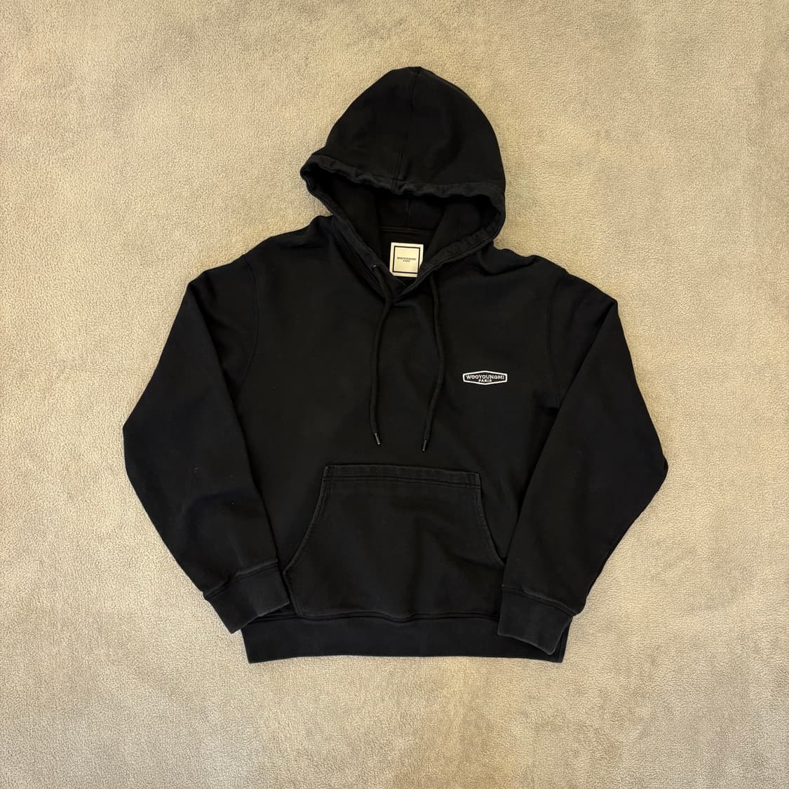 우영미 백로고 후드티 상품이미지2