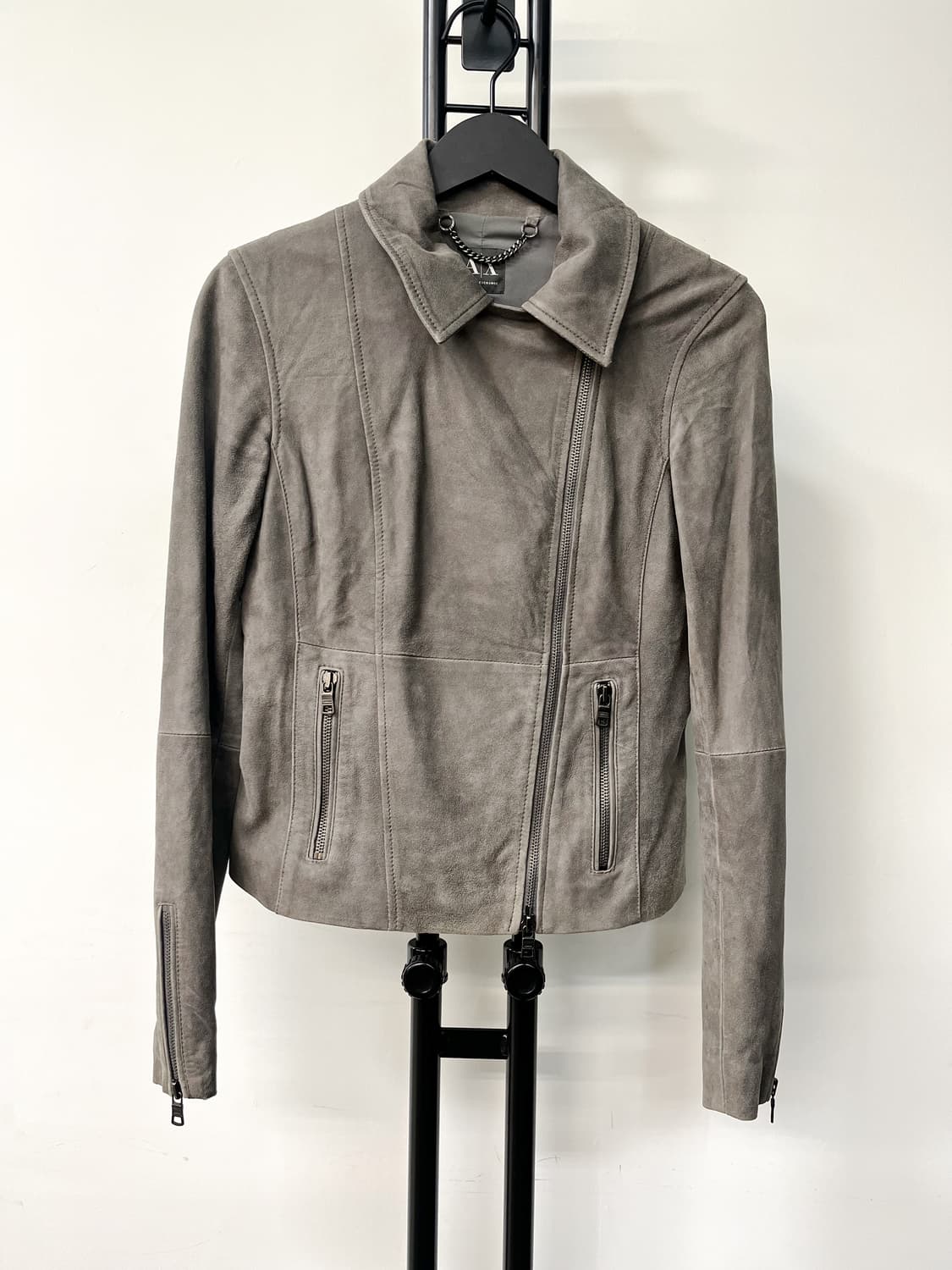 아르마니 익스체인지 고트 레더 스웨이드 자켓 상품이미지4